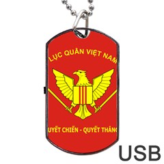 Flag of Army of Republic of Vietnam Dog Tag USB Flash (Two Sides)