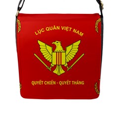 Flag of Army of Republic of Vietnam Flap Closure Messenger Bag (L)