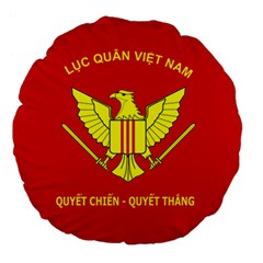 Flag of Army of Republic of Vietnam Large 18  Premium Flano Round Cushions