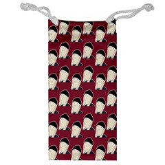 Beanie Boy Pattern Red Jewelry Bag