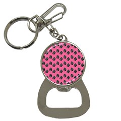 Girl Face Pink Bottle Opener Key Chain