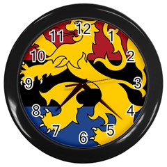 Benelux Flag Wall Clock (black) by abbeyz71