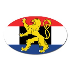 Flag Of Benelux Union Oval Magnet by abbeyz71