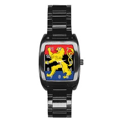 Flag Of Benelux Union Stainless Steel Barrel Watch by abbeyz71