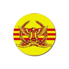 War Flag Of South Vietnam Rubber Coaster (round)  by abbeyz71