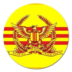 War Flag Of South Vietnam Magnet 5  (round) by abbeyz71