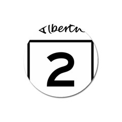 Alberta Highway 2 Shield Magnet 3  (round) by abbeyz71