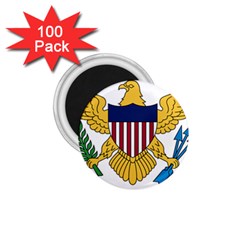 Flag Of U S  Virgin Islands 1 75  Magnets (100 Pack)  by abbeyz71