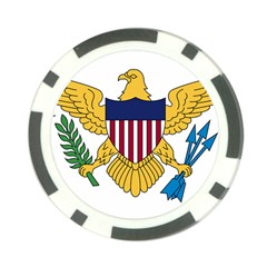 Flag Of U S  Virgin Islands Poker Chip Card Guard by abbeyz71