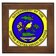 Seal Of United States Virgin Islands Framed Tiles by abbeyz71