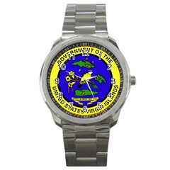 Seal Of United States Virgin Islands Sport Metal Watch by abbeyz71