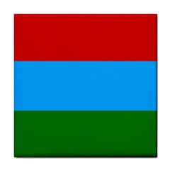 Flag Of Russian Republic Of Karelia Tile Coasters