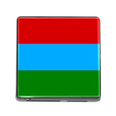 Flag Of Russian Republic Of Karelia Memory Card Reader (square 5 Slot) by abbeyz71