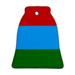 Flag Of Russian Republic Of Karelia Bell Ornament (two Sides) by abbeyz71