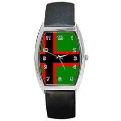 Karelia Nationalist Flag Barrel Style Metal Watch by abbeyz71