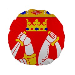 Coat of Arms of Province of Karelia Standard 15  Premium Flano Round Cushions