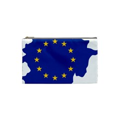 European Union Flag Map Of Andorra Cosmetic Bag (small) by abbeyz71