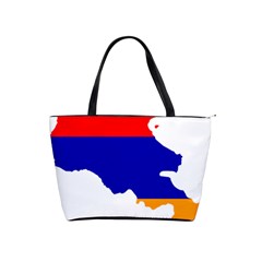 Flag Map Of Armenia Classic Shoulder Handbag by abbeyz71