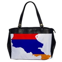 Flag Map Of Armenia Oversize Office Handbag by abbeyz71