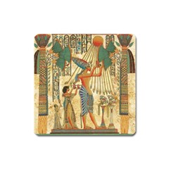 Egyptian Man Sun God Ra Amun Square Magnet