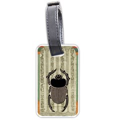 Egyptian Design Beetle Luggage Tag (one Side) by Sapixe