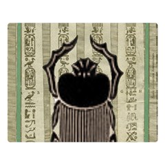 Egyptian Design Beetle Double Sided Flano Blanket (large) 