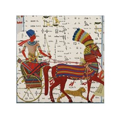 Egyptian Tutunkhamun Pharaoh Design Small Satin Scarf (square) by Sapixe