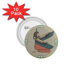 Egyptian Woman Wings Design 1 75  Buttons (10 Pack)