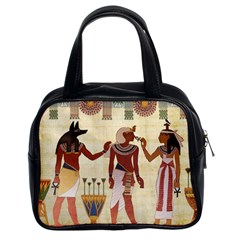 Egyptian Design Man Woman Priest Classic Handbag (two Sides) by Sapixe