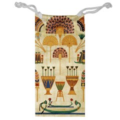 Egyptian Paper Papyrus Hieroglyphs Jewelry Bag