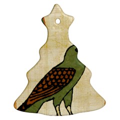 Egyptian Paper Papyrus Bird Christmas Tree Ornament (two Sides) by Sapixe