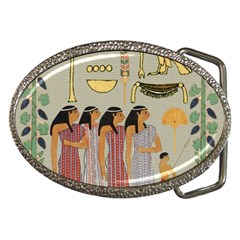 Egyptian Paper Women Child Owl Belt Buckles