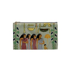 Egyptian Paper Women Child Owl Cosmetic Bag (small) by Sapixe