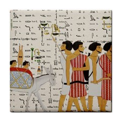 Egyptian Design Men Worker Slaves Tile Coasters