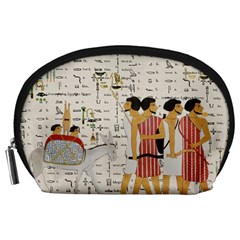 Egyptian Design Men Worker Slaves Accessory Pouch (large) by Sapixe