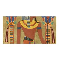 Egyptian Tutunkhamun Pharaoh Design Satin Shawl by Sapixe