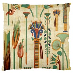 Egyptian Paper Papyrus Hieroglyphs Large Flano Cushion Case (one Side)