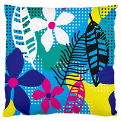 Pattern Leaf Polka Flower Standard Flano Cushion Case (one Side) by HermanTelo