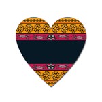 Pattern Ornaments Africa Safari Heart Magnet Front