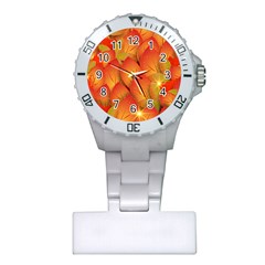 Pattern Texture Leaf Plastic Nurses Watch by HermanTelo