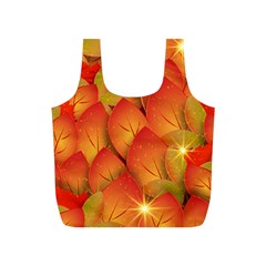 Pattern Texture Leaf Full Print Recycle Bag (s)
