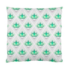 Plant Pattern Green Leaf Flora Standard Cushion Case (two Sides) by HermanTelo