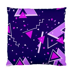 Purple Blue Geometric Pattern Standard Cushion Case (two Sides) by HermanTelo