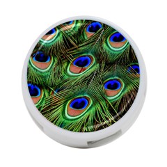 Peacock Feathers Plumage Iridescent 4-port Usb Hub (two Sides) by HermanTelo