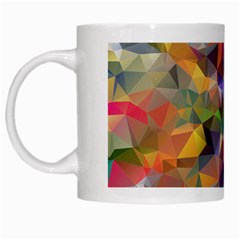 Polygon Wallpaper White Mugs