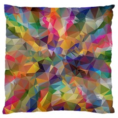 Polygon Wallpaper Large Cushion Case (two Sides) by HermanTelo