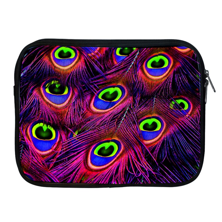 Peacock Feathers Color Plumage Apple iPad 2/3/4 Zipper Cases