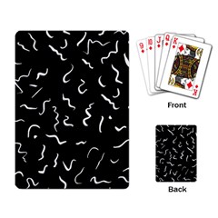 Scribbles Lines Painting Playing Cards Single Design by HermanTelo