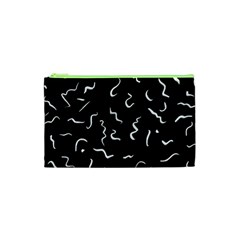 Scribbles Lines Painting Cosmetic Bag (xs) by HermanTelo