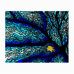 Sea Coral Stained Glass Small Glasses Cloth by HermanTelo